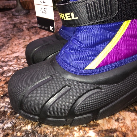 Sorel purple yellow new size 5 winter boots - Picture 4 of 12
